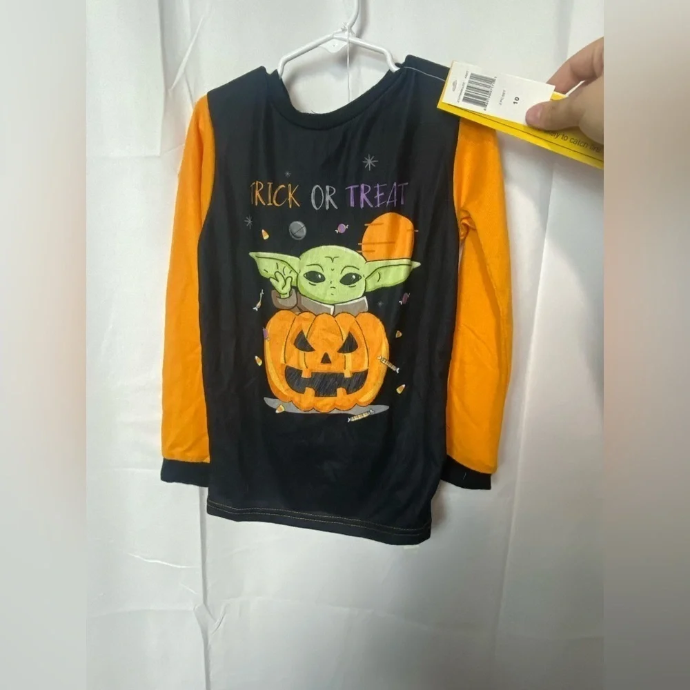 Trick or treat mandalorian pajama set
